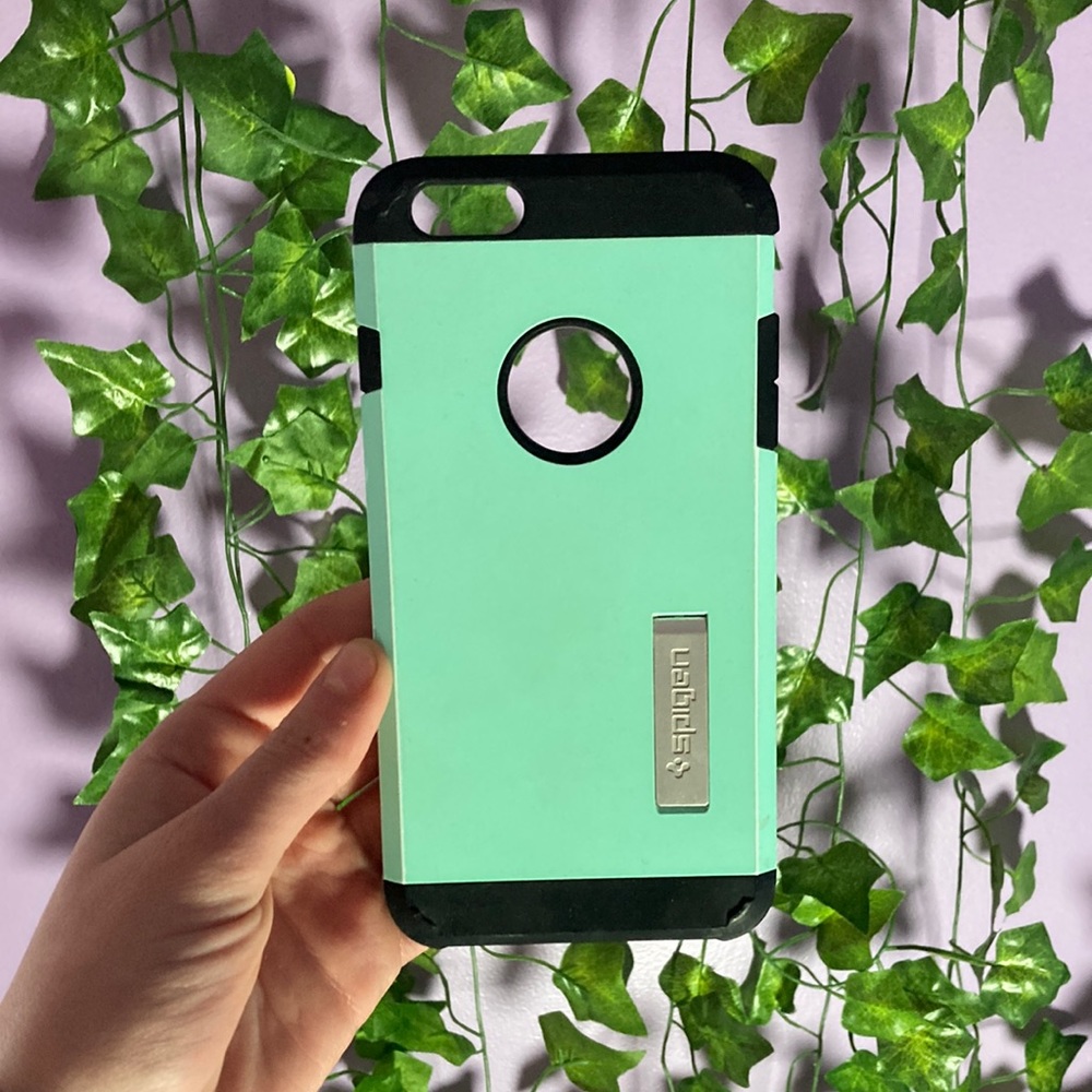 Teal IPhone case- spigen brand